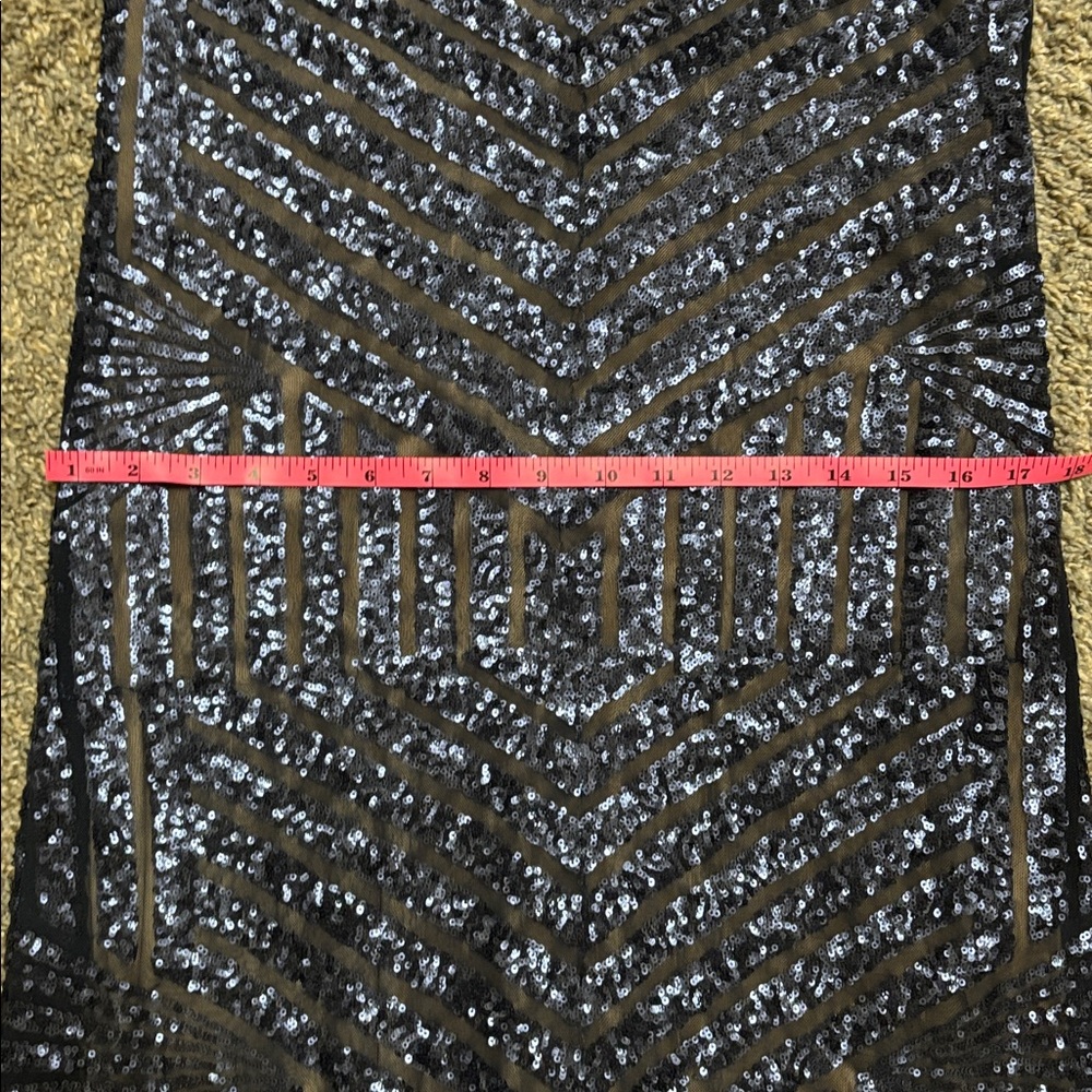 Navy Vera Wang sequence formal evening gown. Wore once - Picture 12 of 12